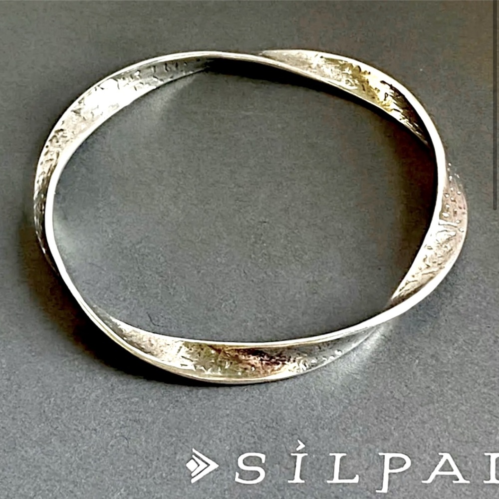 Silpada Vintage Textured Solid Sterling Silver Tw… - image 2